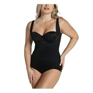 Leonisa Firm Control Body Shaper Plunge Back Columbia Faja Large NWT